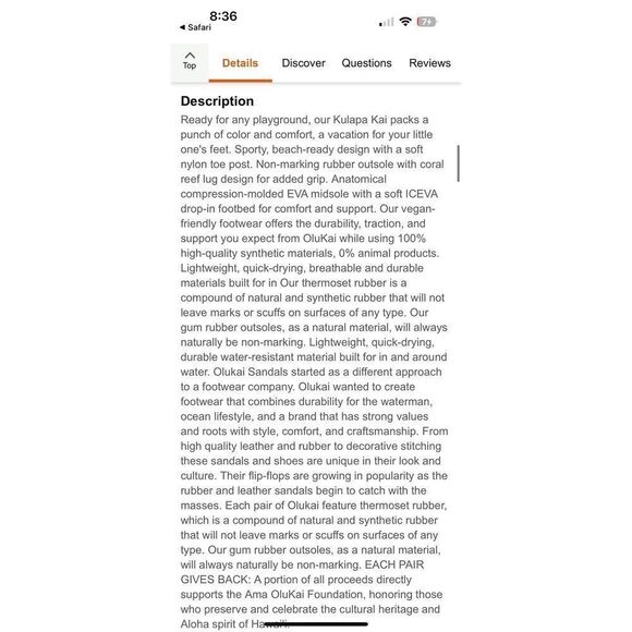 Girls olakai sandals - Picture 5 of 5